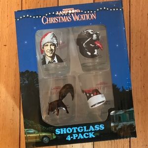 Christmas Vacation 4pk shot glasses